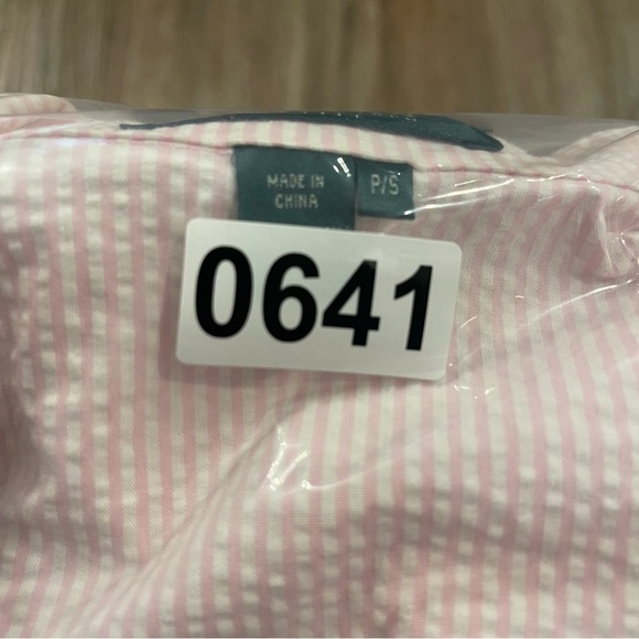 Vtg Lauren Ralph Lauren Blazer Women’s Small Petite Pink Seersucker Stretch - Picture 8 of 8